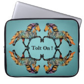 Isländische Pferde Pop Art ~ Tolt On ! Laptopschutzhülle (Vorderseite)
