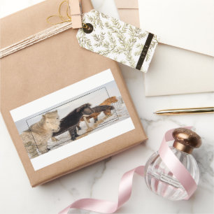 Isländische Pferde Rechteckiger Aufkleber