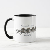 Isländische Pferde reiten so glattes wie silk ~ Tasse (Links)