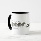Isländische Pferde reiten so glattes wie silk ~ Tasse (Vorderseite Links)