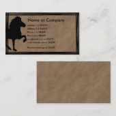 Isländische Pferde-Silhouette Persönliches Profil Visitenkarte (Vorne/Hinten)