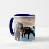 Isländische Pferde Tasse (Vorderseite Links)
