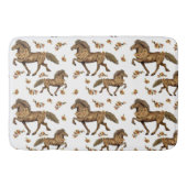 Isländische Pferde und Blume der 1930er Jahre Badematte (Vorderseite)