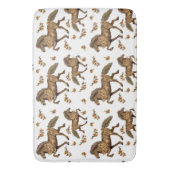 Isländische Pferde und Blume der 1930er Jahre Badematte (Vorderseite Vertikal)