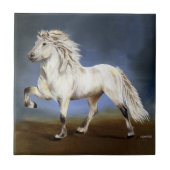 Isländische Pferdefreude Fliese (Vorderseite)