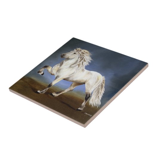 Isländische Pferdefreude Fliese (Seite)