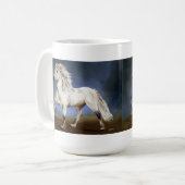 Isländische Pferdefreude Kaffeetasse (Vorderseite Links)