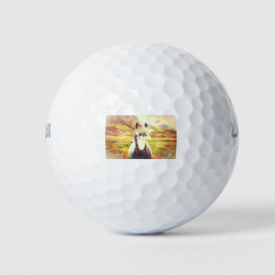 Isländische Pferdekunst Golfball