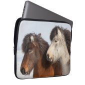 Isländische Pferdeprofil, Island Laptopschutzhülle (Vorne Rechts)