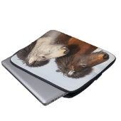 Isländische Pferdeprofil, Island Laptopschutzhülle (Vorne Knopf)
