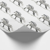 Isländische Pferderasse Gra Geschenkpapier (Ecke)