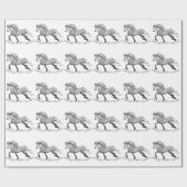 Isländische Pferderasse Gra Geschenkpapier (Flach)