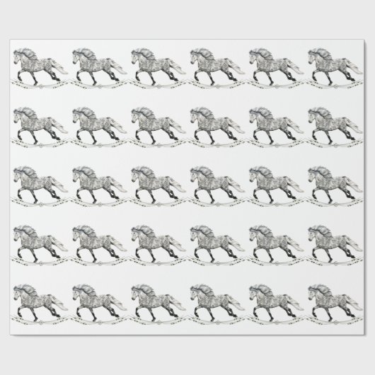 Isländische Pferderasse Gra Geschenkpapier (Flach)