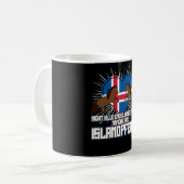 Isländische Pferdereiten Kaffeetasse (Vorderseite Links)