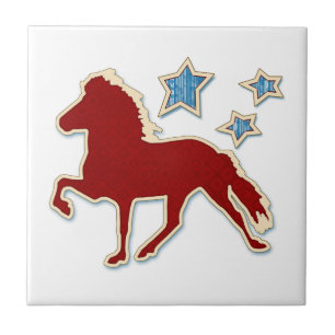 Isländische Pferdestars Fliese