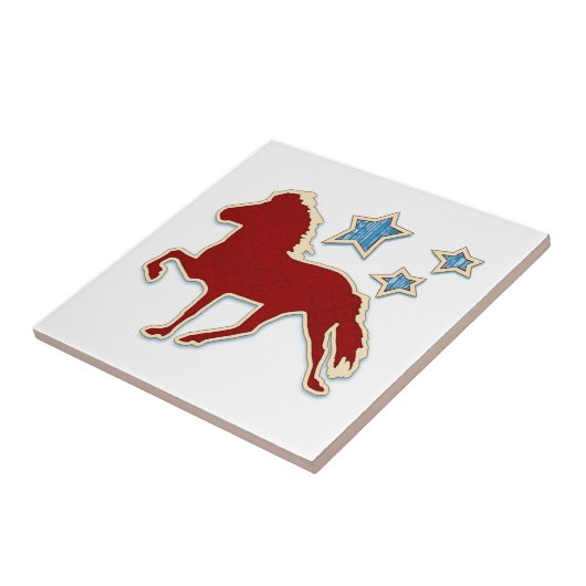 Isländische Pferdestars Fliese (Seite)