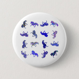 Isländische Pferdestruktur Button