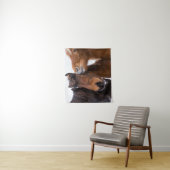 Isländische Pferdfreunde, Island Wandteppich (Beispiel)