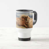 Isländische PferdTasse Reisebecher (VorderseiteRechts)