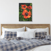 ‚isländische Poppies‘ Leinwanddruck (Insitu (Schlafzimmer))