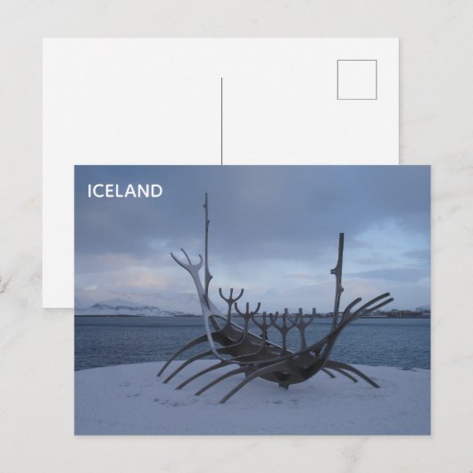 isländische Postkarte (Vorne/Hinten)