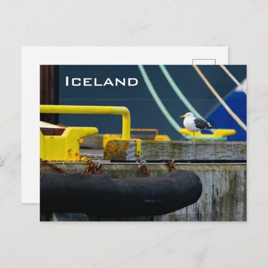 isländische Postkarte (Vorne/Hinten)