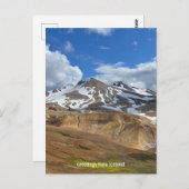 isländische Postkarte (Vorne/Hinten)