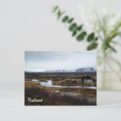 Isländische Postkarte — Thingvellir-Nationalpark (Stehend Vorderseite)