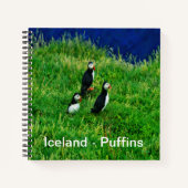 Isländische Puffins Notizblock (Vorderseite)