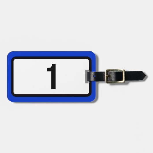 Isländische Ringstraße 1 Gepäckanhänger (Vorderseite horizontal)