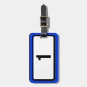 Isländische Ringstraße 1 Gepäckanhänger (Vorderseite vertikal)