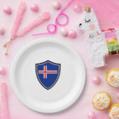 isländische Schildschild Pappteller (Party)