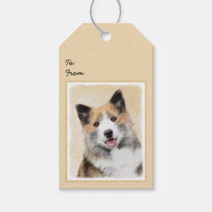 Isländische Sheepdog-Malerei - Original Dog Art Geschenkanhänger