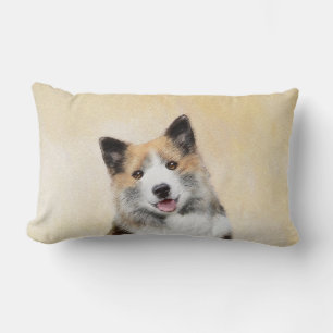 Isländische Sheepdog-Malerei - Original Dog Art Lendenkissen