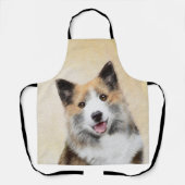 Isländische Sheepdog-Malerei - Original Dog Art Schürze (Vorderseite)