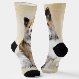Isländische Sheepdog-Malerei - Original Dog Art Socken