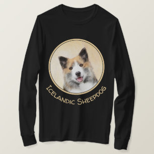 Isländische Sheepdog-Malerei - Original Dog Art T-Shirt