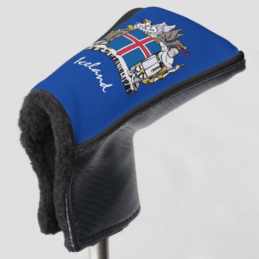 Isländische Sport-Covers für Fahnen und Golf Islan Golf Headcover (3/4 Vorderseite)