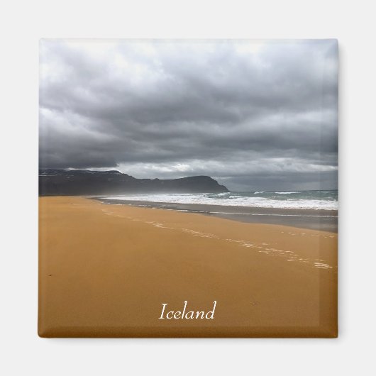Isländische Strandmagnet Magnet (Vorne)