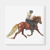 Isländische Trot Magnet (Vorne)