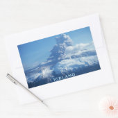 Isländische Vulkanausbruch Rechteckiger Aufkleber (Umschlag)