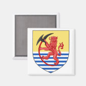 Isländische Wappen 1262 AD Magnet (Vorderseite/Rückseite)