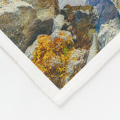 Isländische Wasserfälle Fleecedecke (Ecke)