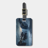 Isländische Wasserlandschaft Gepäckanhänger (Vorderseite vertikal)