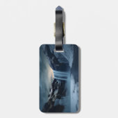 Isländische Wasserlandschaft Gepäckanhänger (Rückseite vertikal)