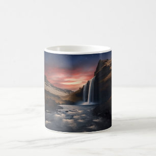 Isländische Wasserlandschaft Kaffeetasse