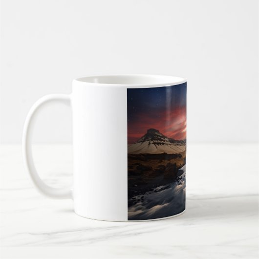 Isländische Wasserlandschaft Kaffeetasse (Links)