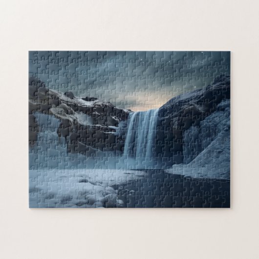 Isländische Wasserlandschaft Puzzle (Horizontal)