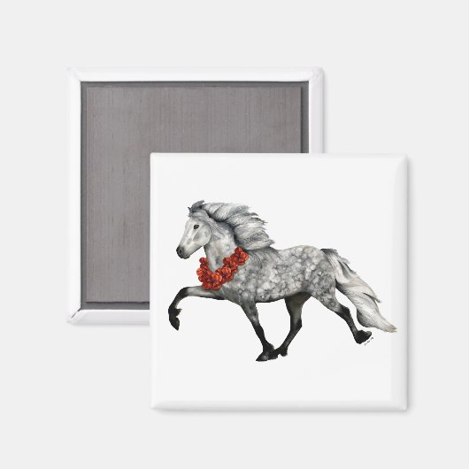 Isländische Weihnachten Magnet (Vorderseite/Rückseite)