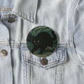 Isländische Weihnachts-Yule-Katze Button (Beispiel)